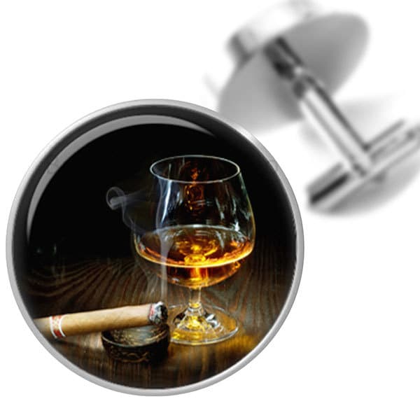 Manschettenknöpfe Cognac Und Zigarren-Manschettenknöpfe Für Grooms Groomsmen Zigarre Aficiondo Väter Männer Hochzeit Party von BelugaHomeStudio