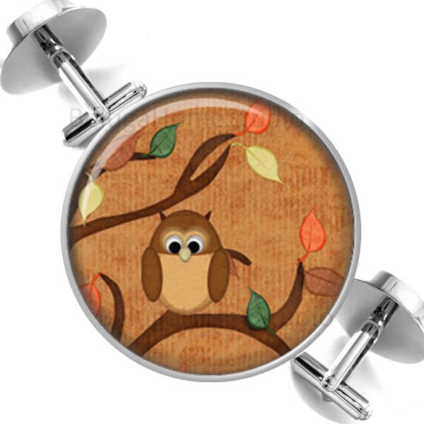 Manschettenknöpfe Fallen Owl Trauzeugen Hochzeit Party Väter Männer von BelugaHomeStudio