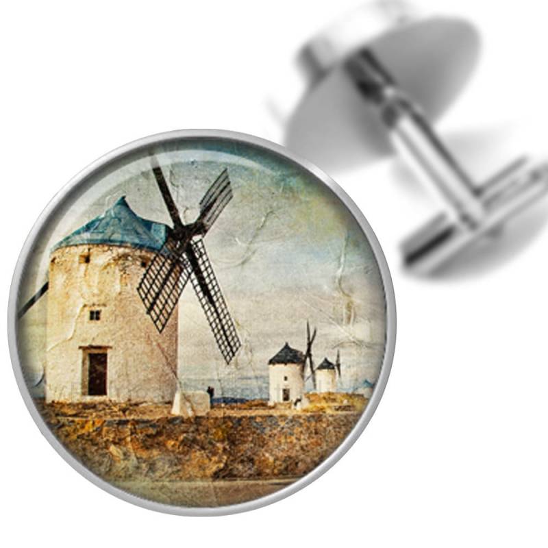 Manschettenknöpfe Retro Windmühlen Für Väter Männer von BelugaHomeStudio