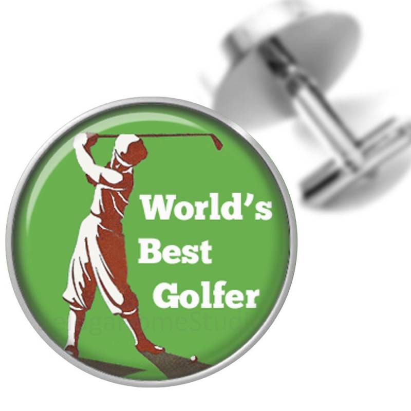 Manschettenknöpfe Vintage Golfer Für Den Bräutigam Hochzeit Männer Väter Groomsmen von BelugaHomeStudio