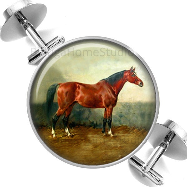 Manschettenknöpfe Vintage Pferd Trauzeugen Hochzeit Party Väter Männer von BelugaHomeStudio