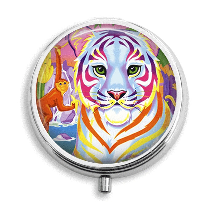 Pille Box Fall Bunte Tiger Halter Behälter Trinket Pillbox Vitamin Medizin Mint Zinn Geschenke Für Sie von BelugaHomeStudio