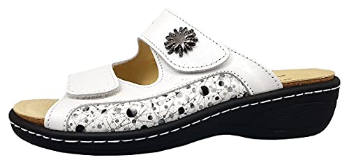 Belvida Damenschuhe Hausschuhe Pantolette Weiß Freizeit, Schuhgröße:EUR 39 von Belvida