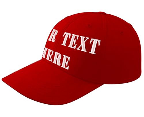 Bemaystar Personalisierte Baseballkappe mit Stickerei Text,Bestickte Kappe mit Text, Baseballkappe für Ihn,Personalisiertes Geschenk Weinrot von Bemaystar