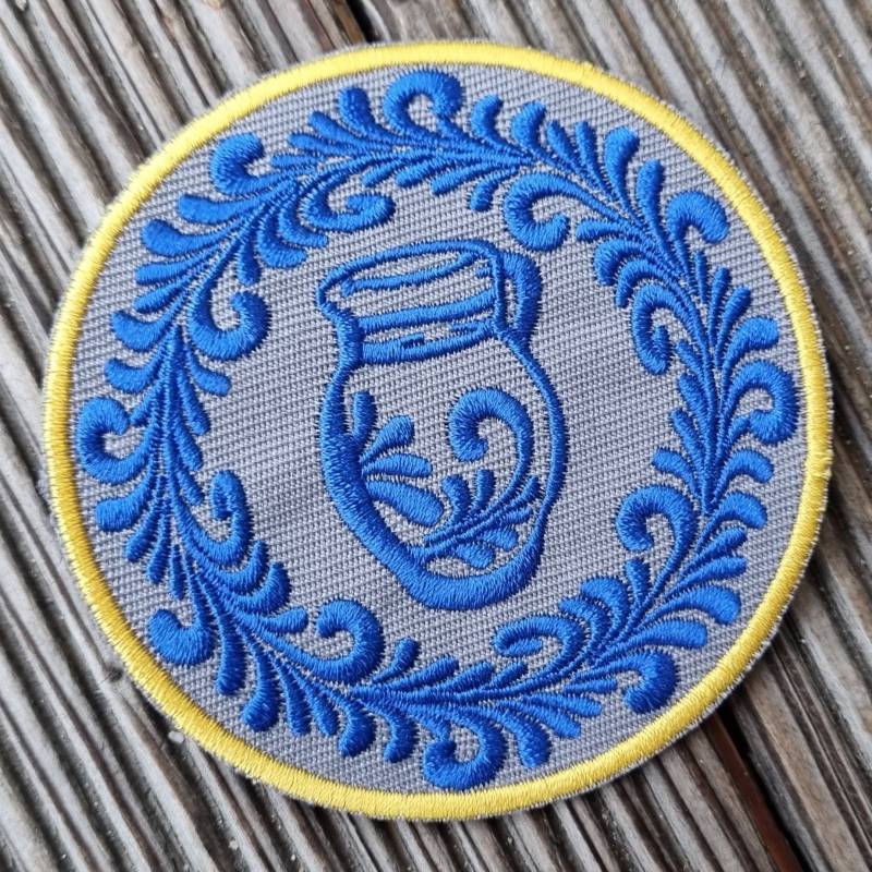 Bembel Fichtenkranz Stick-Bügel-Patch Aufnäher Für Apfelweinfans Die Ihre Jacke, Pulli, Kutte Oder Mütze Aufpimpen Wollen von Bembelshop