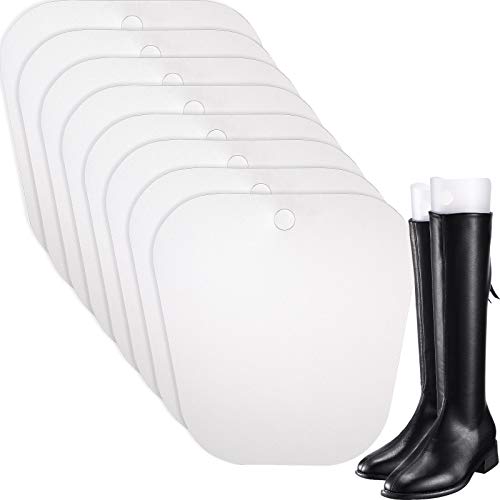 Bememo 8 Packungen Stiefelspanner Form Einsätze Hoch Stiefel Stütze für Damen und Männer (Transparent, 10 Zoll) von Bememo