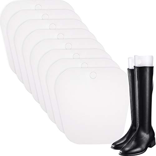 Bememo 8 Packungen Stiefelspanner Form Einsätze Hoch Stiefel Stütze für Damen und Männer (Transparent, 12 Zoll) von Bememo