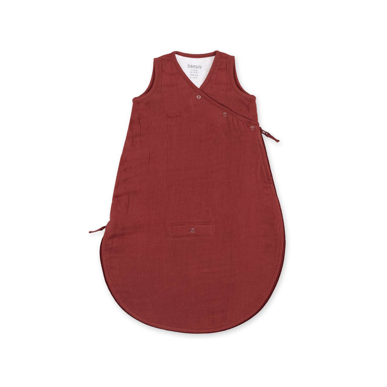 Ärmelloser Schlafsack Sommer -  TOG 0.5 Swaddle merlot von Bemini