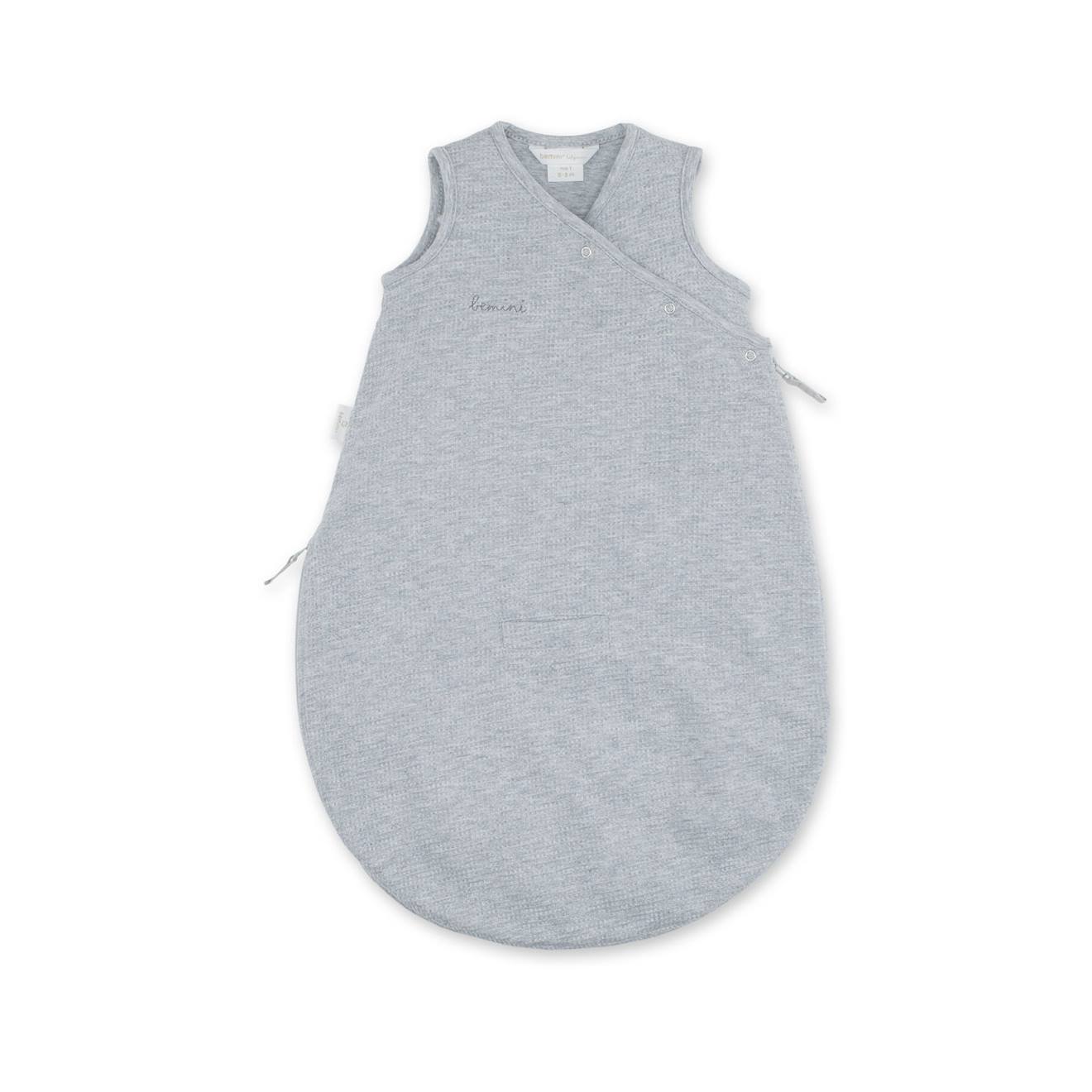 Ärmelloser Schlafsack - Sommer -  TOG 1 Waffle bio mix grey von Bemini