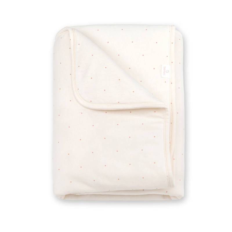 Kuscheldecke Sommer  -  TOG 3 Pady jersey - jersey small dot print ecru von Bemini