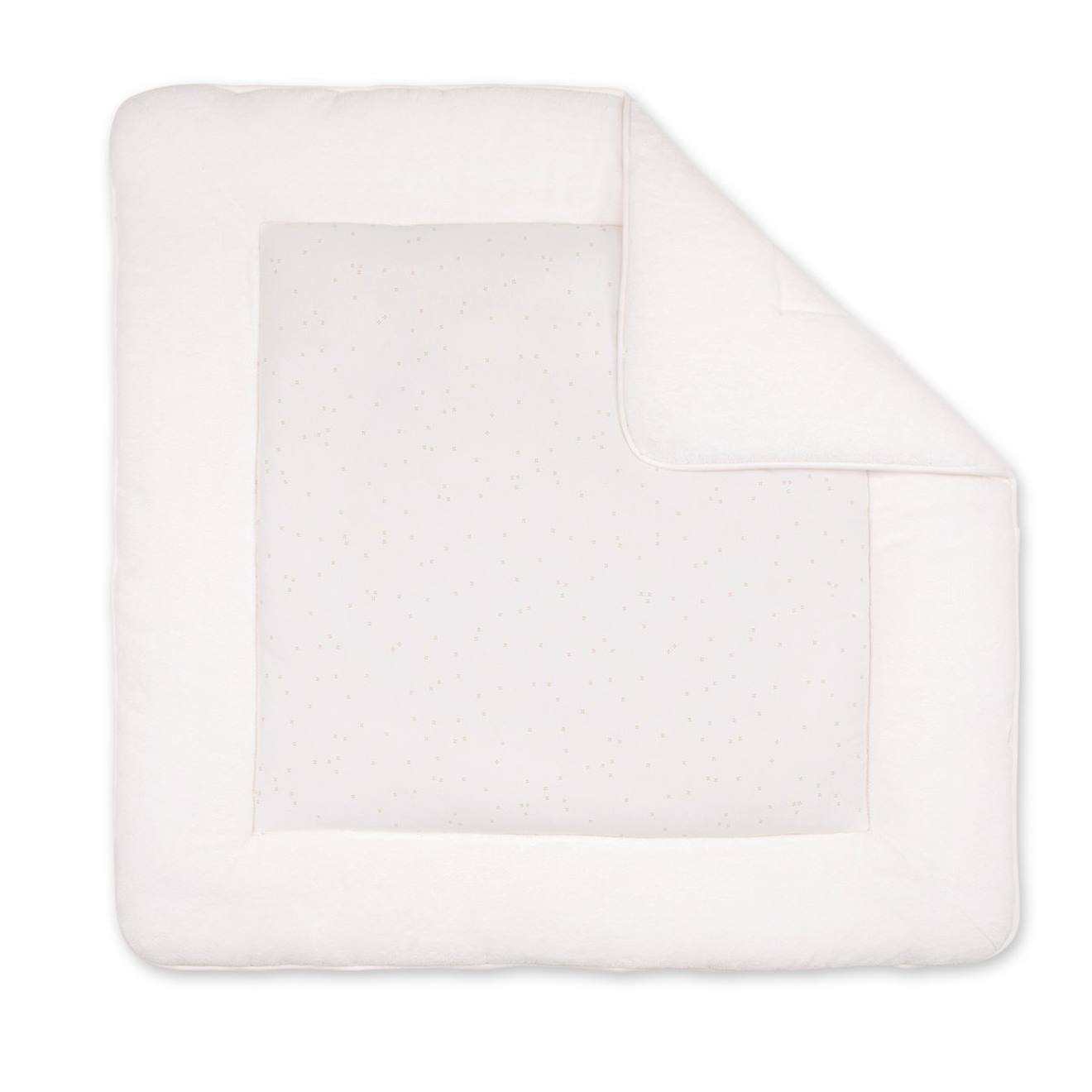 Laufstalleinlage Krabbeldecke - Pady jersey - bamboo mini pudding von Bemini