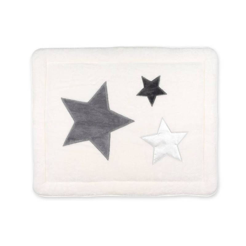 Laufstalleinlage Krabbeldecke -  Pady softy - terry little stars print ecru von Bemini