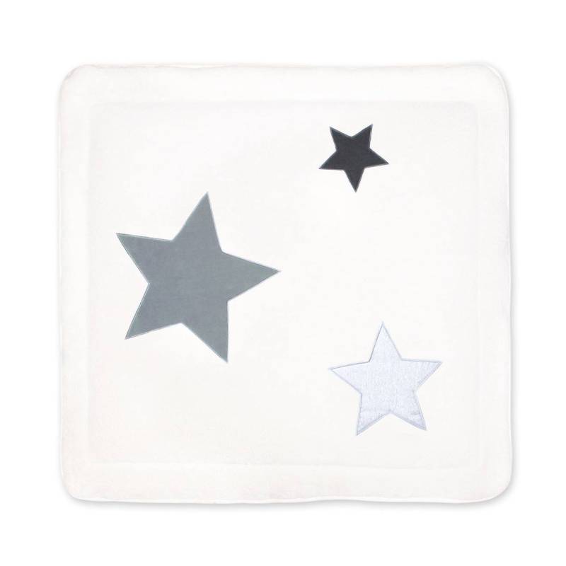 Laufstalleinlage Krabbeldecke -  Pady softy - terry little stars print ecru von Bemini