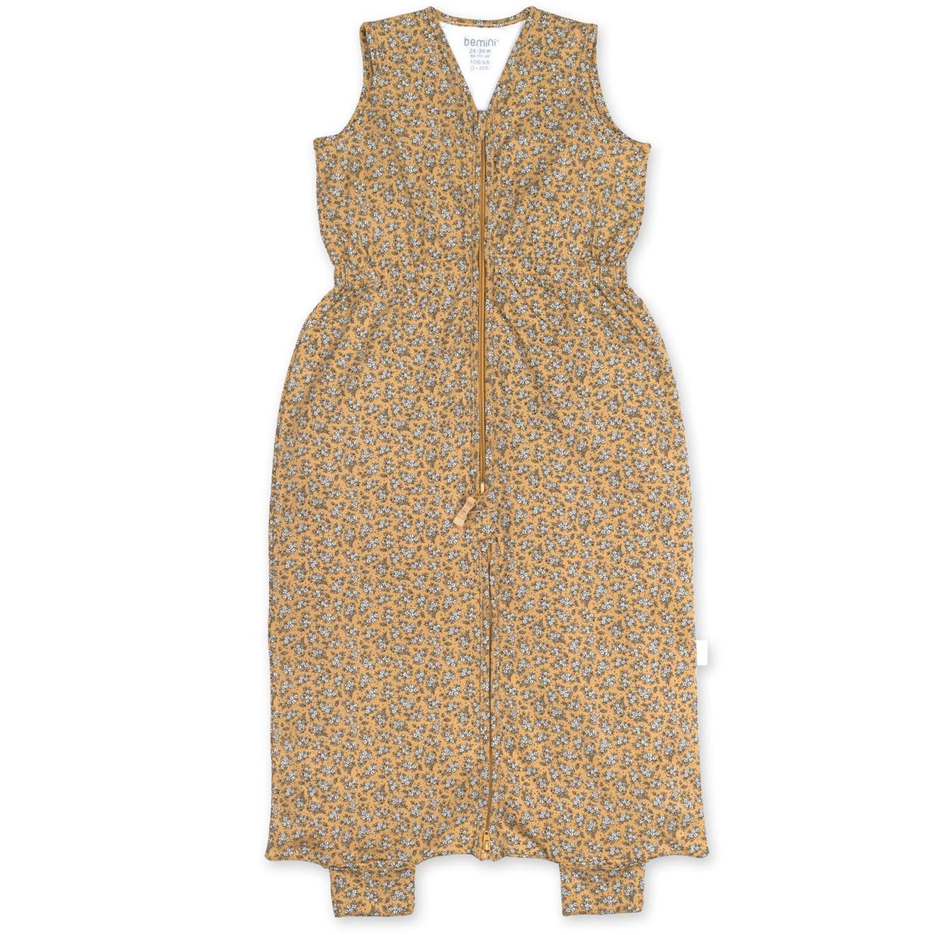 Schlafsack 24-36 Monate trennbare Beine Winter  -  TOG 0.5 Jersey print heidi ocre von Bemini