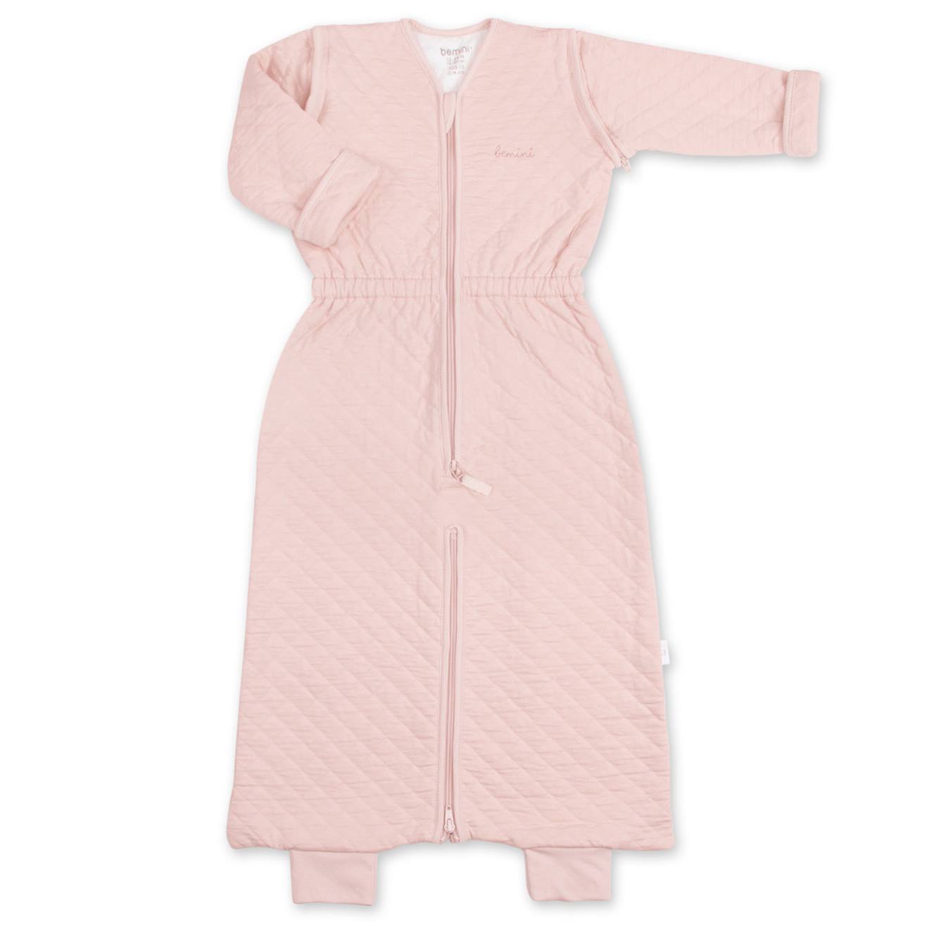 Schlafsack 24-36 Monate trennbaren Beinen - Zwischensaison  - TOG 1.5 Pady quilted jersey blush von Bemini