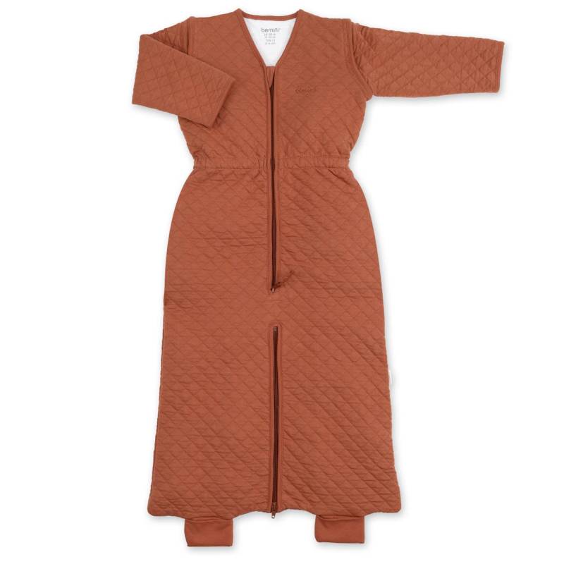 Schlafsack 24-36 Monate trennbaren Beinen - Zwischensaison  - TOG 1.5 Pady quilted jersey brick von Bemini