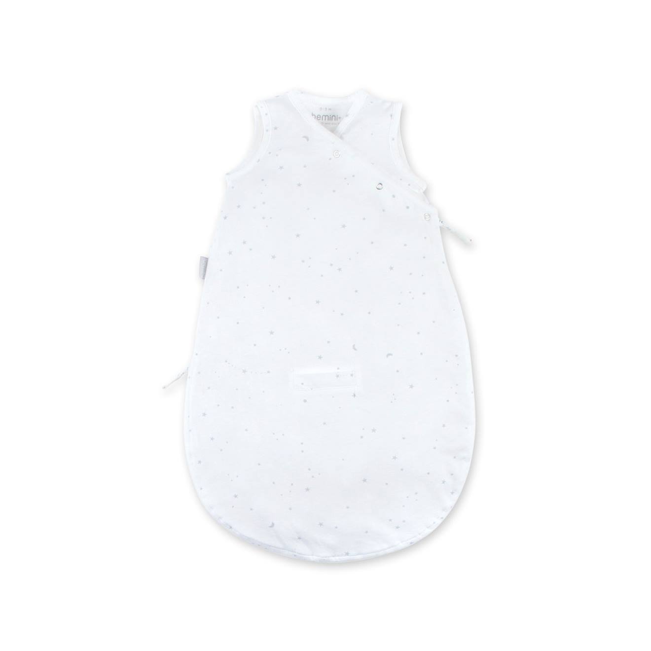 Schlafsack ärmelloser été  -  TOG 0.5 Jersey little stars print ecru von Bemini