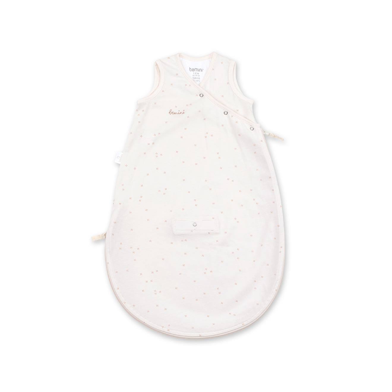 Schlafsack ärmelloser été  -  TOG 0.5 Jersey mini print pudding von Bemini