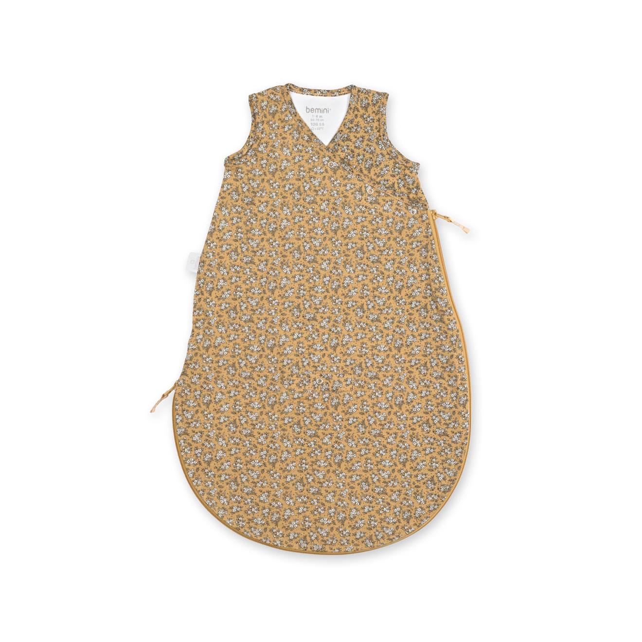 Schlafsack ärmelloser été  -  TOG 0.5 Jersey print heidi ocre von Bemini
