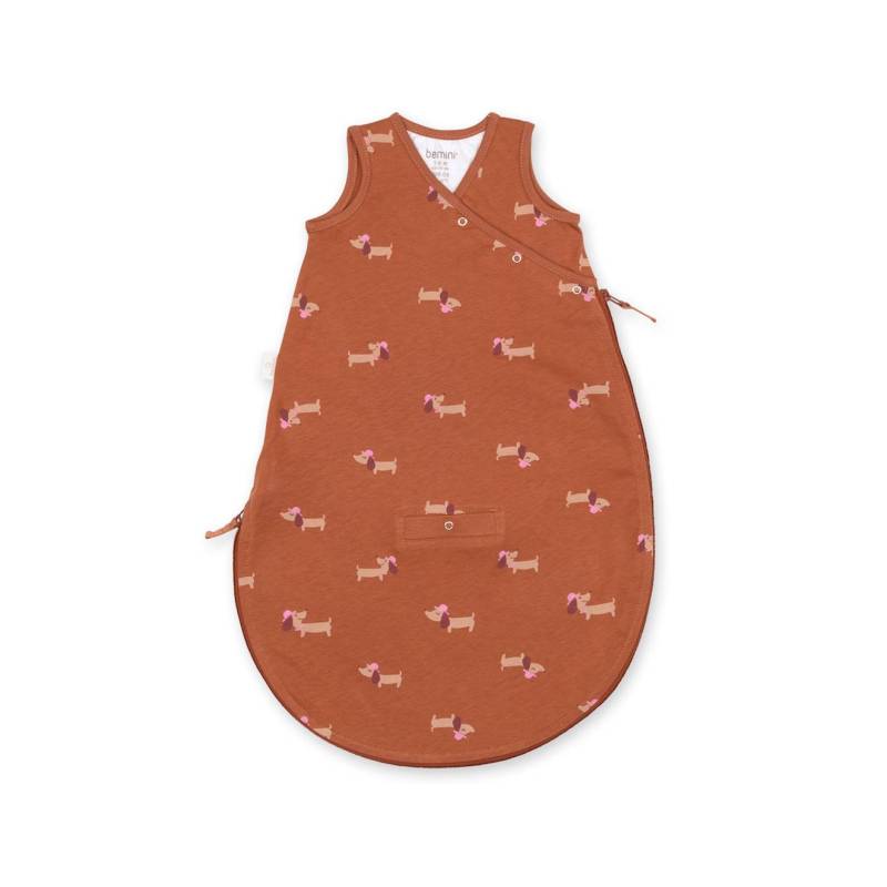 Schlafsack ärmelloser été  -  TOG 0.5 Jersey print wouff noisette von Bemini