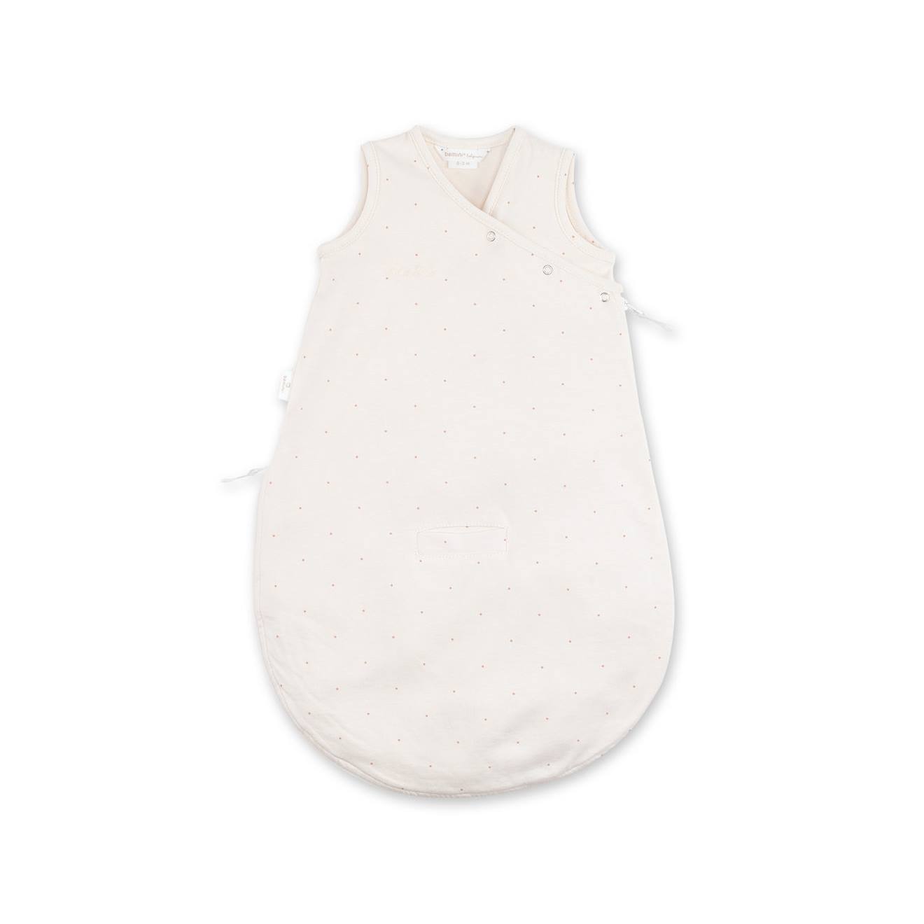 Schlafsack ärmelloser été  -  TOG 0.5 Jersey small dot print ecru von Bemini