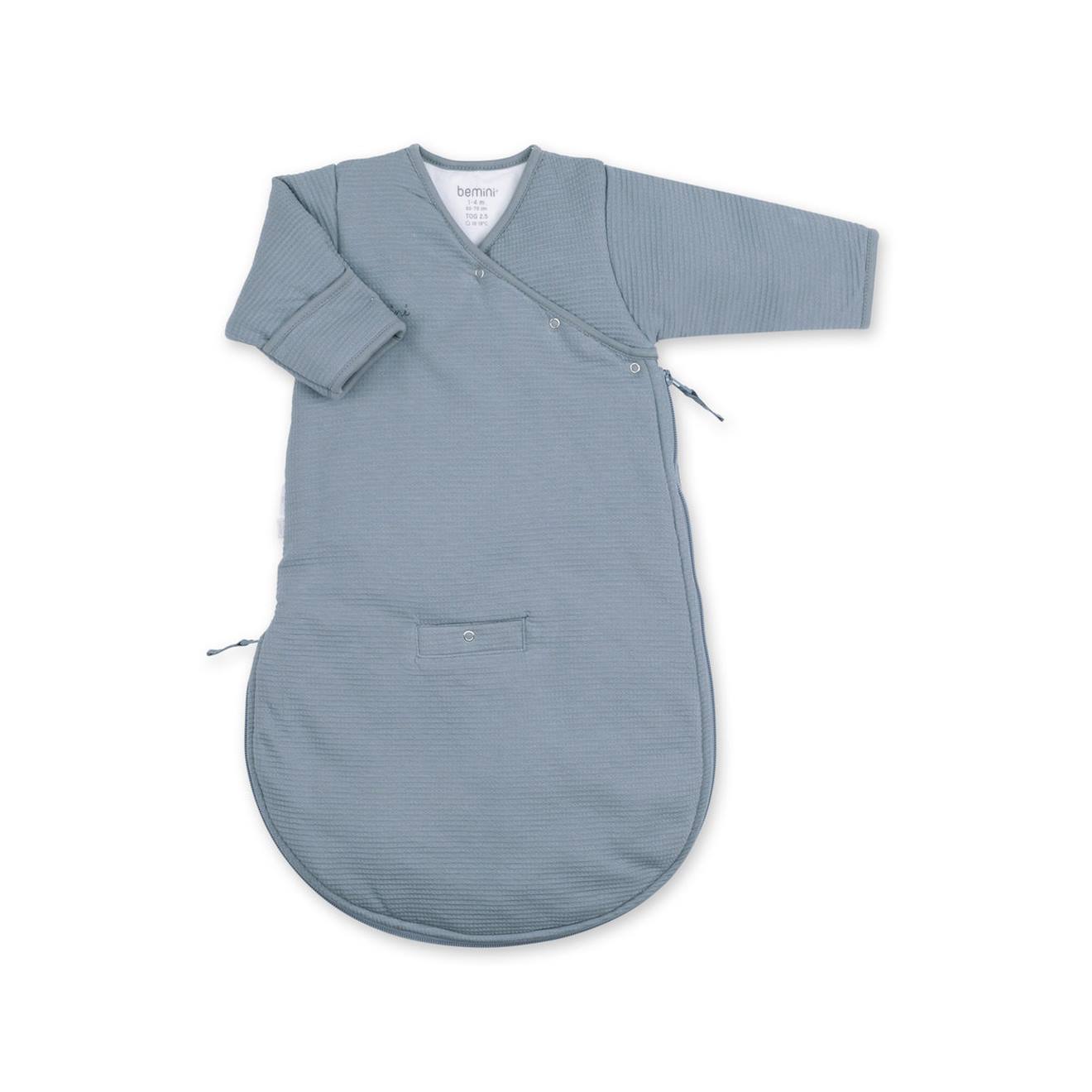 Schlafsack mit Fäustlingen Winter - TOG 2.5 Pady waffle - jersey bio von Bemini