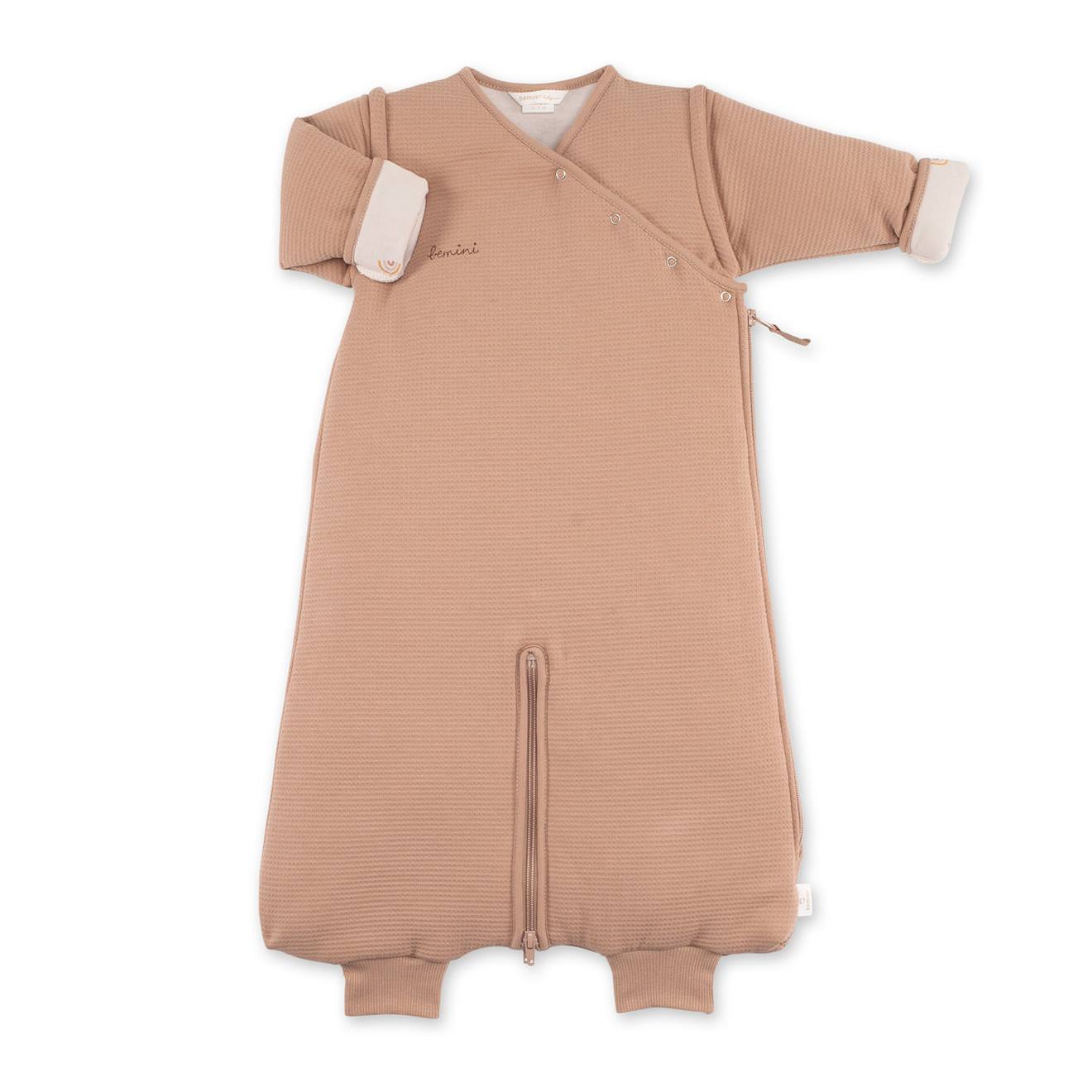 Schlafsack trennbaren Beinen - Winter - TOG 2.5 Pady waffle - jersey bio al von Bemini