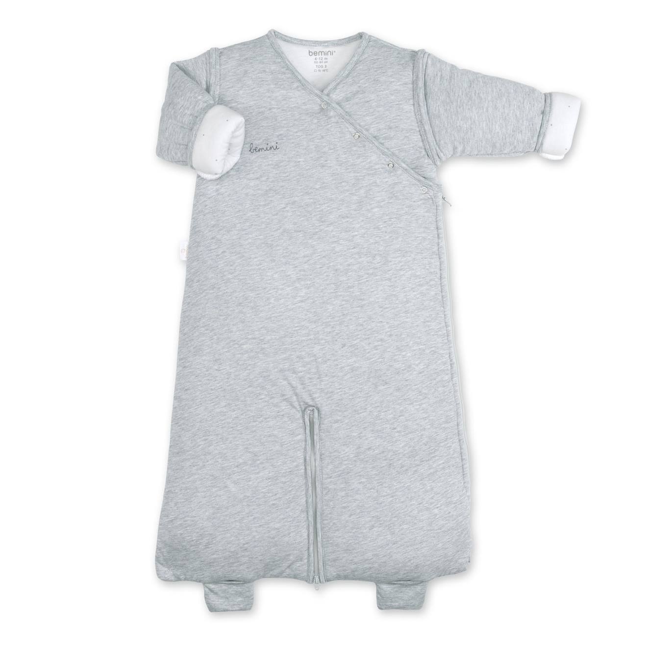 Schlafsack trennbaren Beinen - Winter - TOG 3 Pady jersey mix grey von Bemini