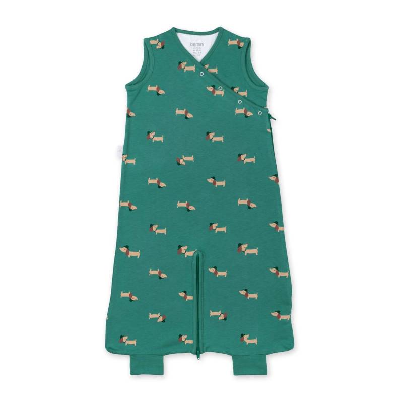 Schlafsacke ärmelloser Winter  -  TOG 0.5 Jersey print wouff spinach von Bemini