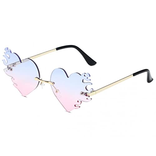 Bemvp Herzförmige Sonnenbrille Vintage Clear Sungrasses Novelty Transparent Lens Shades Für Frauen Partydekoration von Bemvp