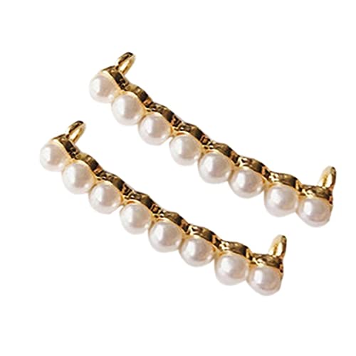 Bemvp Schnürsenkel Dekoration Schnalle Pearl Kristall Metall Diy Dekorative Schuhe Clips Für Frauen Mädchen von Bemvp