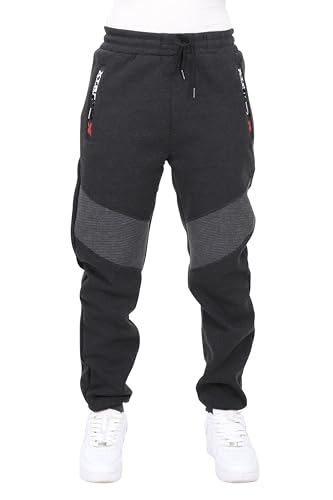 Ben Creek - Herren Jogginghose - gefütterte Freizeithose aus Baumwolle - warme Sweatpants - Sporthose FY2010 - (Antrazit XL) von Ben Creek