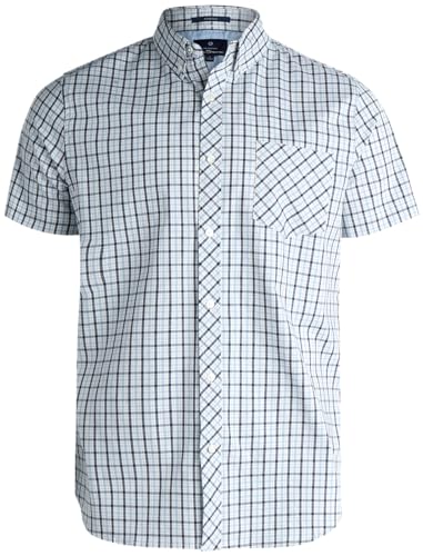 Ben Sherman Herren Button-Down-Shirt, normale Passform, Button-Down-Shirt, lässiges Hemd für Männer (Größe S-XL), Blau (Blue Fog), Klein von Ben Sherman