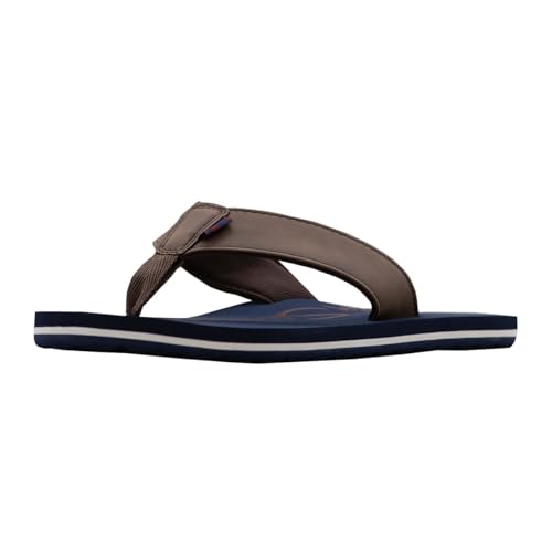 Ben Sherman Herren Crosswell Flipflop, Marineblau/Dunkelbraun/Mod Red, 46 EU von Ben Sherman