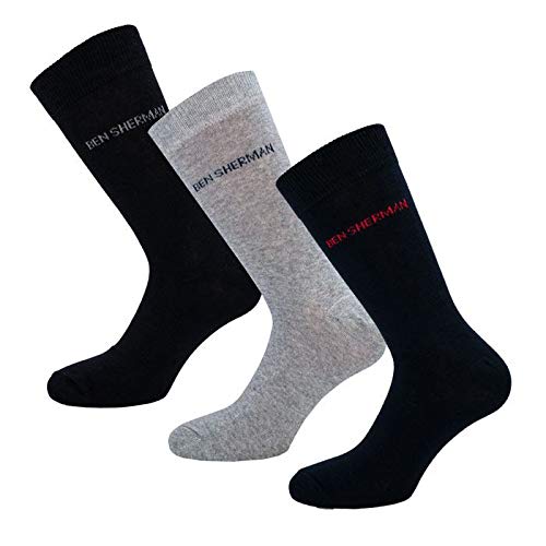 Ben Sherman Herren Hedgehunter Socken, Mehrfarbig (Navy/Grey/Black 3pkb), 7/10 (Herstellergröße: 7-11) (3er Pack) von Ben Sherman