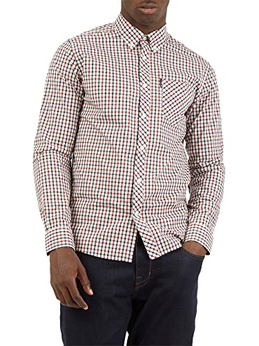Ben Sherman Herren Ls Signature House Check Freizeithemd, Rot (Red 550), Large von Ben Sherman