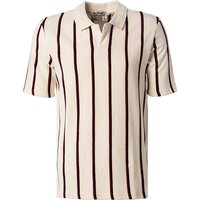 Ben Sherman Herren Polo-Shirt beige Baumwoll-Frottee von Ben Sherman