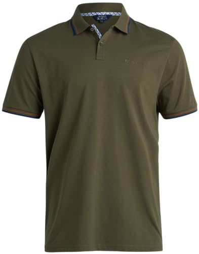 Ben Sherman Herren-Poloshirt – Regular Fit 2-Knopf-Kurzarmshirt – lässiges Stretch-Poloshirt für Männer (S-XL), Old Camouflage, Klein von Ben Sherman