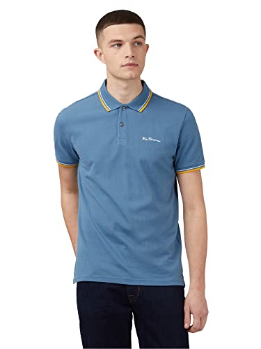 Ben Sherman Herren Shirt himmelblau/gelb/weiß XL von Ben Sherman