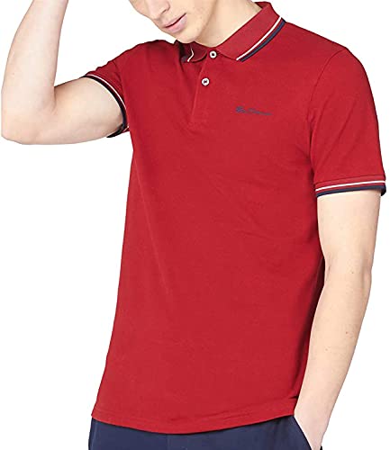 Ben Sherman Herren Signature Polo Poloshirt, Rot (Red 550), Medium von Ben Sherman