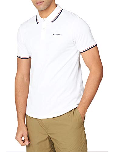 Ben Sherman Herren Signature Polo Poloshirt, Weiß (White 10), Medium von Ben Sherman