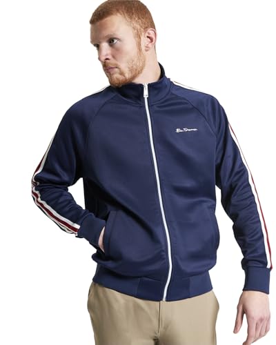 Ben Sherman Herren-Sweatshirt House Taped Track Top, dunkelblau, L von Ben Sherman
