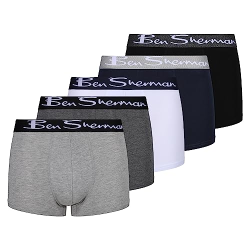 Ben Sherman Herren U5_1399_bs_m Unterwäsche, Grey/Black/Navy/Charcoal/White, M (5er Pack) Ben Sherman Herren U5_1399_bs_m Unterwäsche, Grey/Black/Navy/Charcoal/White, M (5er Pack) von Ben Sherman