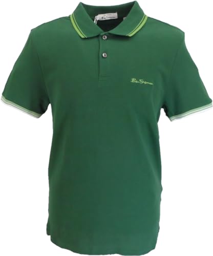 Ben Sherman Kurzarm-Poloshirt für Herren, grün, 3XL von Ben Sherman