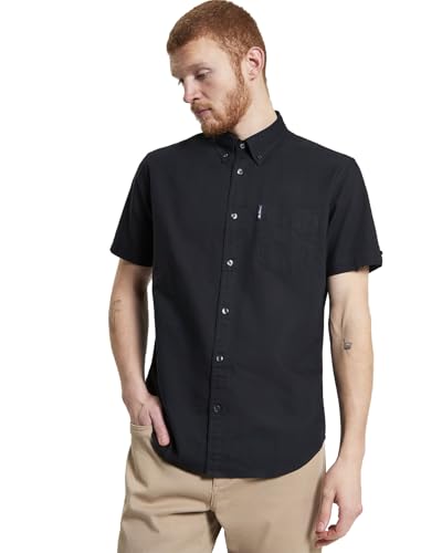 Ben Sherman Lässiges Hemd mit Knopfleiste, schwarz, L von Ben Sherman