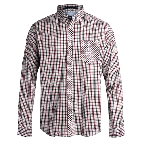 Ben Sherman Men's Button Down Shirt - Regular Fit Long Sleeve Button Down Shirt - Casual Dress Shirt for Men (S-XL), Size Medium, Red von Ben Sherman