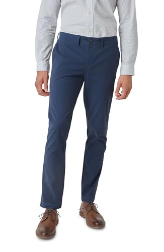 Ben Sherman Men's Khaki Pants - Comfort Stretch Slim Fit Chinos, Size 34X32, Navy Blazer von Ben Sherman