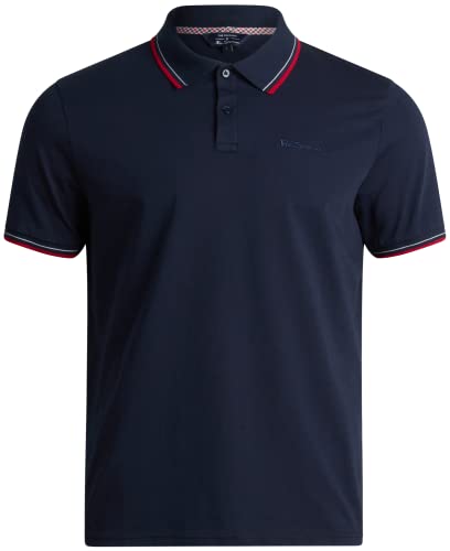 Ben Sherman Men's Polo Shirt - Classic Fit 3-Button Short Sleeve Polo Shirt (S-2XL), Size Large, Navy Blazer von Ben Sherman