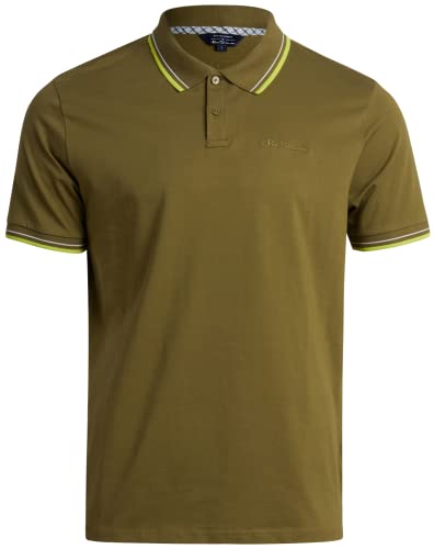 Ben Sherman Men's Polo Shirt - Classic Fit 3-Button Short Sleeve Polo Shirt (S-2XL), Size Small, Mayfly von Ben Sherman