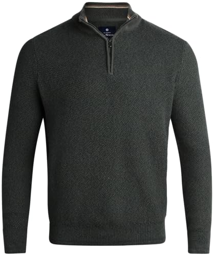 Ben Sherman Men's Sweater - Casual Cozy Pullover Quarter Zip Sweater for Men (S-XL), Size Large, Canopy Green von Ben Sherman